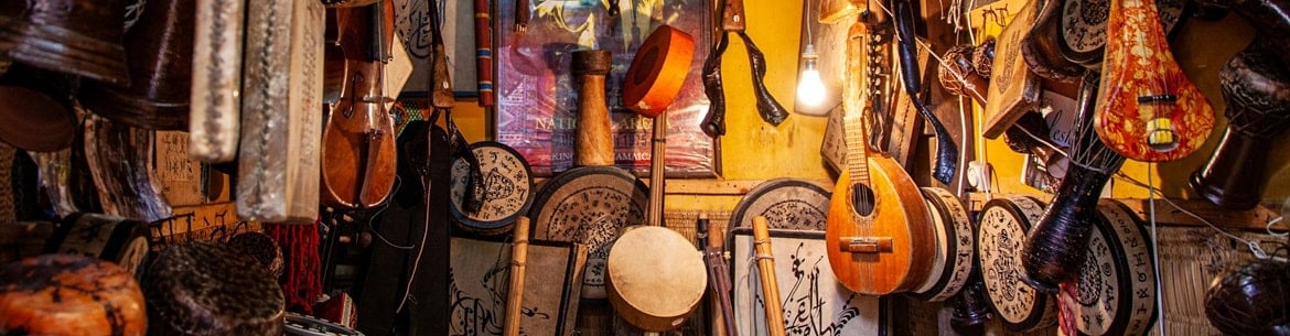 Assortment of Folk Instruments